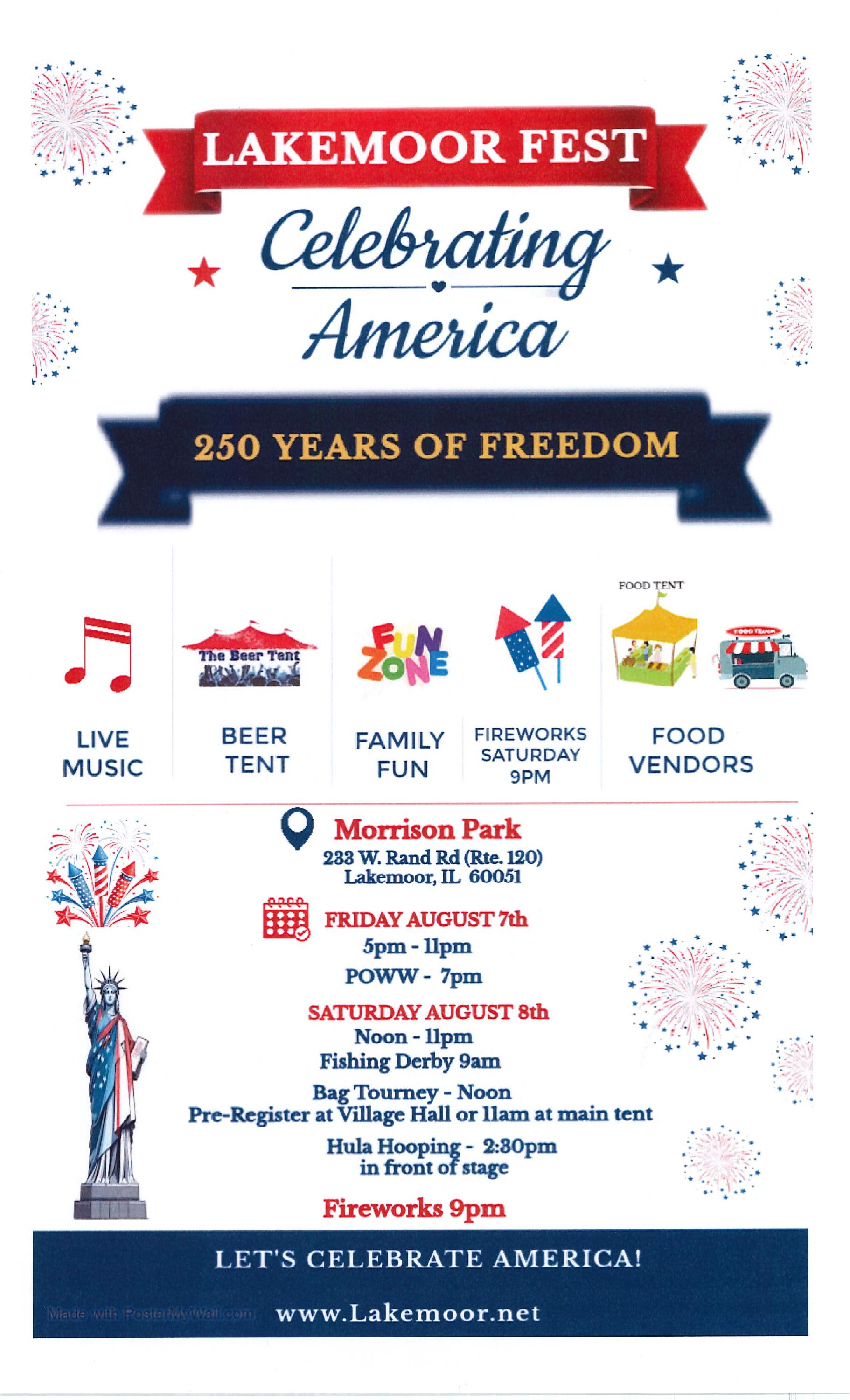 Lakemoor Fest 2026_Event Schedule
